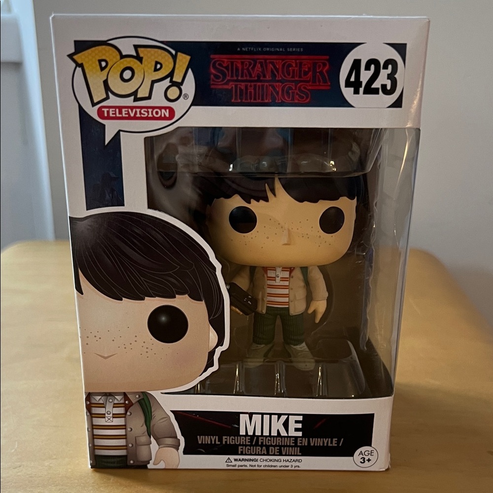 Funko Pop Stranger Things Mike Figure - Black, Brown, Green